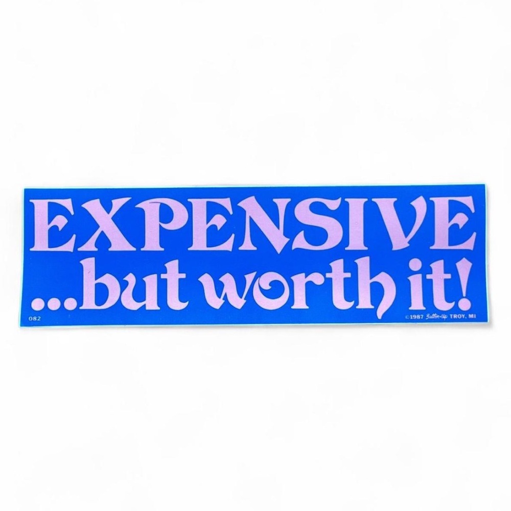 Vintage 80s Bumper Sticker